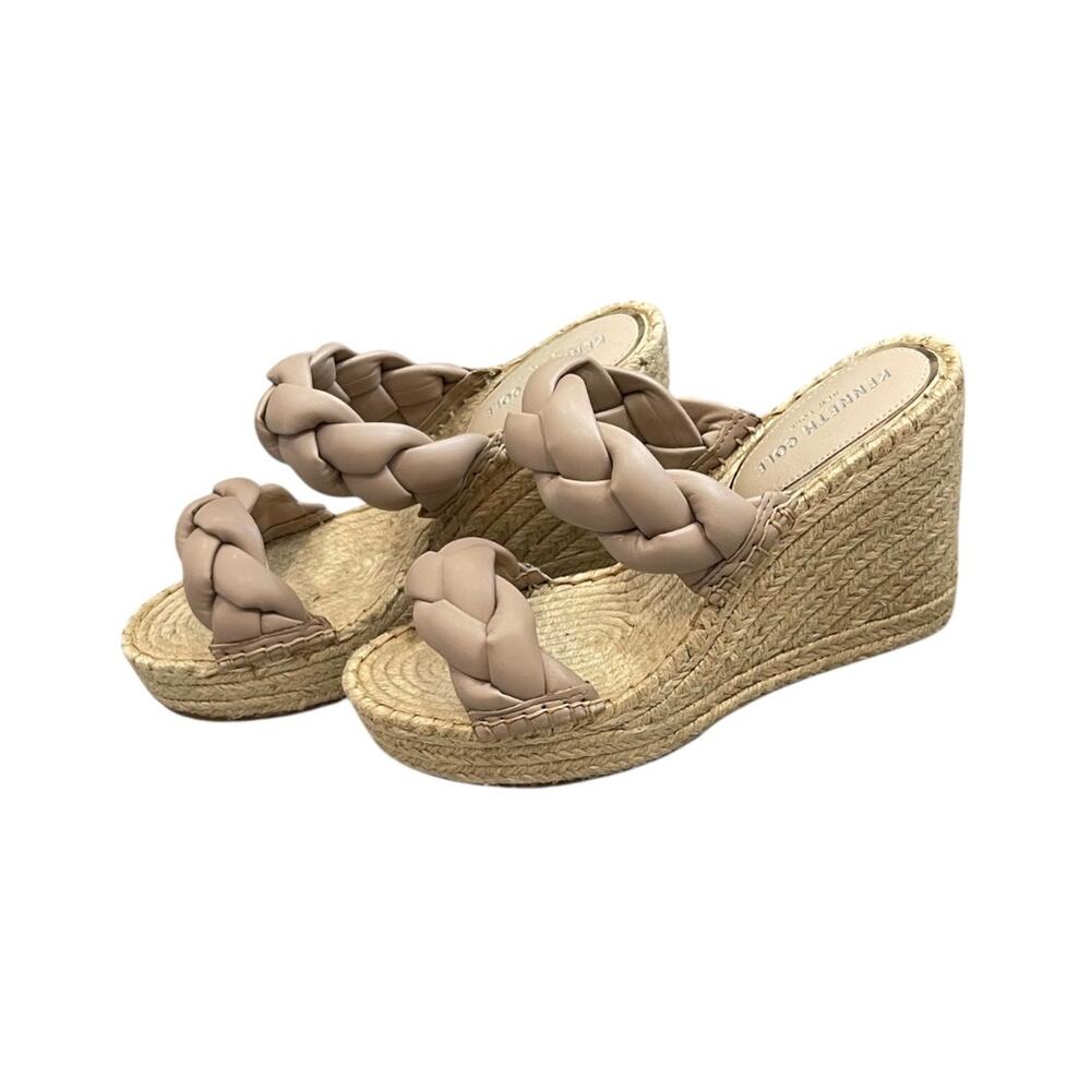 Kenneth Cole Women's Olivia Braid Wedge Sandal Loafer 7.5